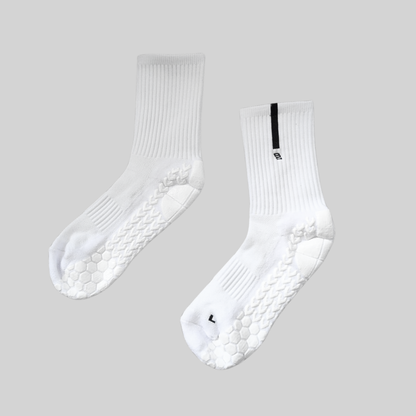 S.1.0 Grip Socks - Triple White