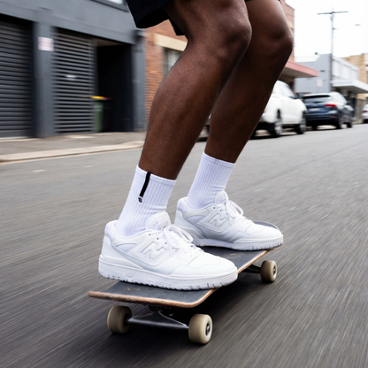 S.1.0 Grip Socks - Triple White